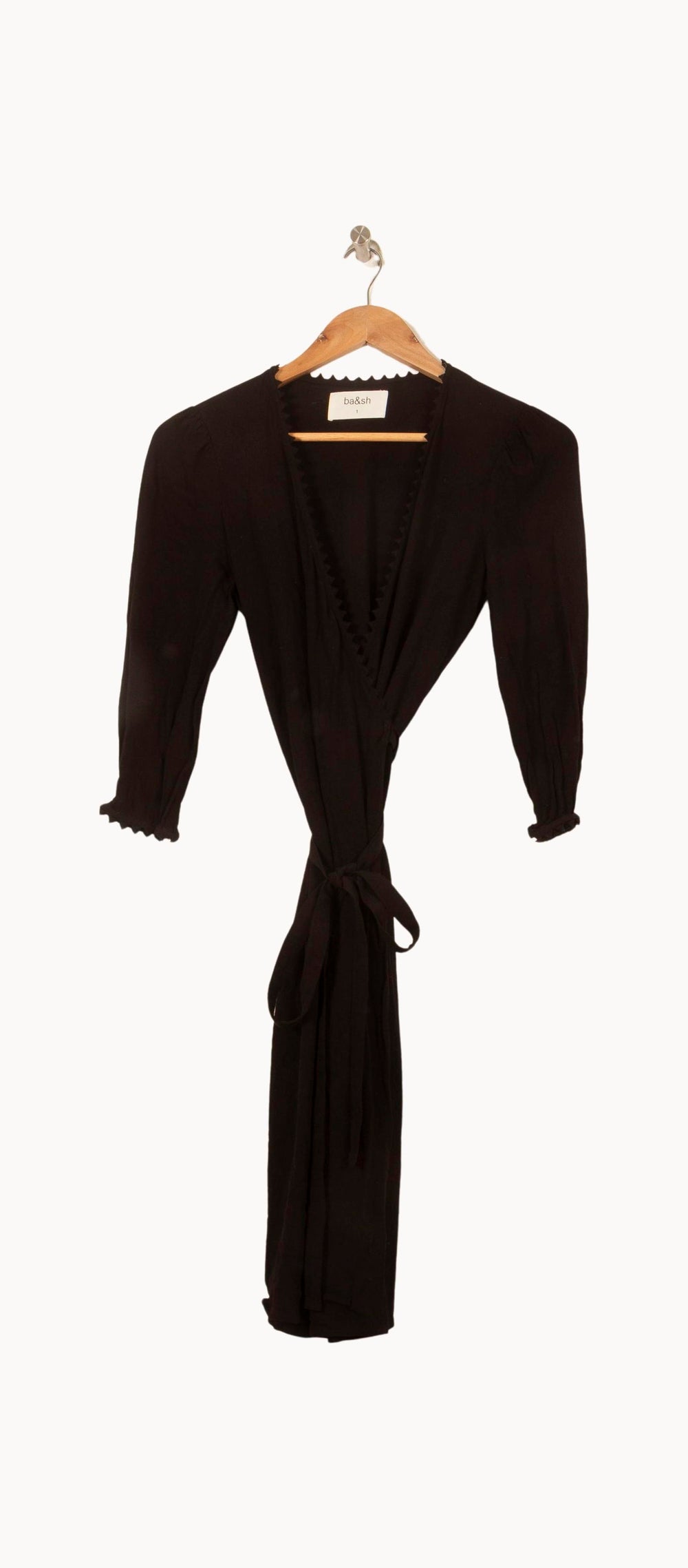 Robe Midi Noire - Taille S/36 de la marque ba&sh | PARAD60994 - Vendu par Paradigme - Image 2