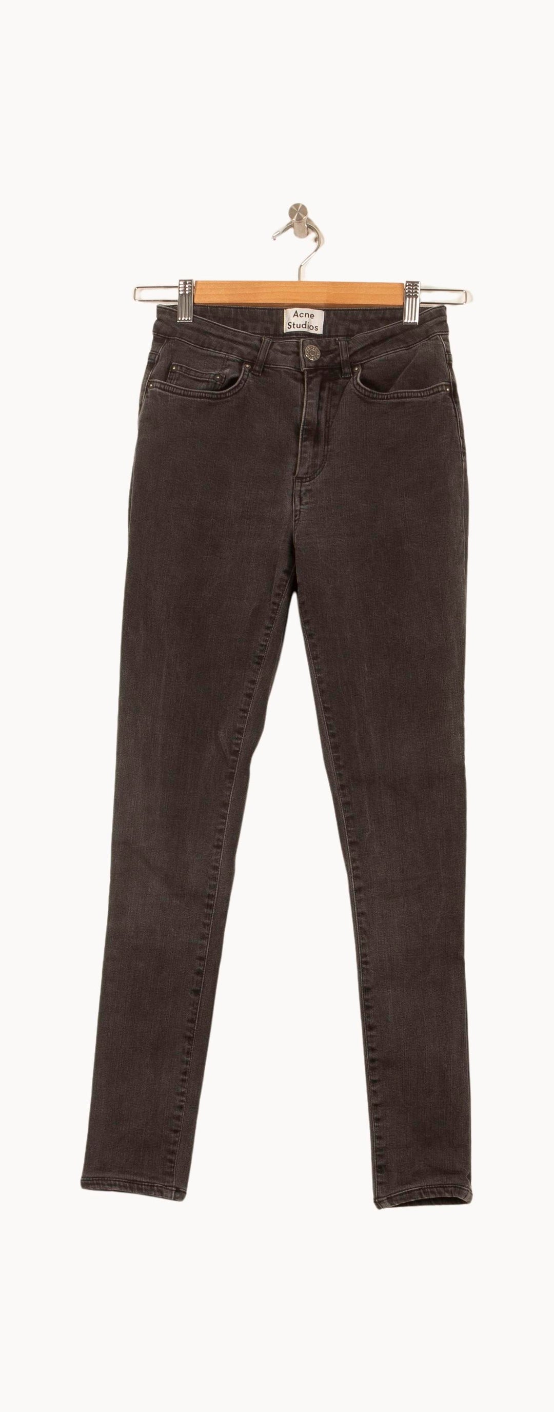 Jean Slim Gris - Taille M/38 de la marque Acne Studios | PARAD60995 - Vendu par Paradigme - Image 2