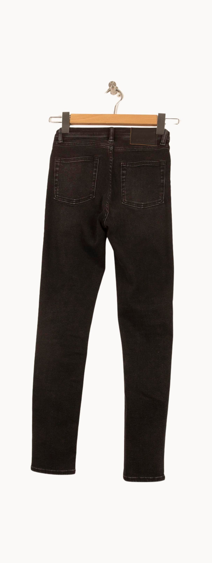 Jean Slim Noir - Taille XS/34 de la marque Acne Studios | PARAD60996 - Vendu par Paradigme - Image 4