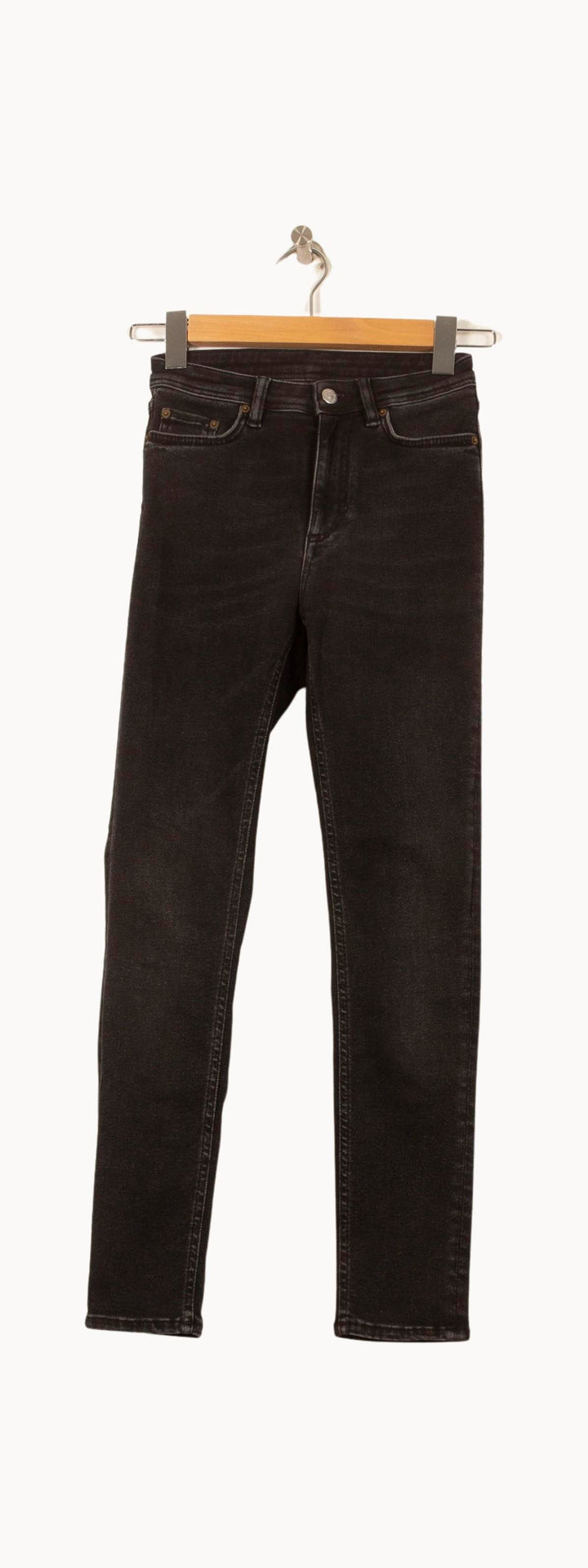 Jean Slim Noir - Taille XS/34 de la marque Acne Studios | PARAD60996 - Vendu par Paradigme - Image 2