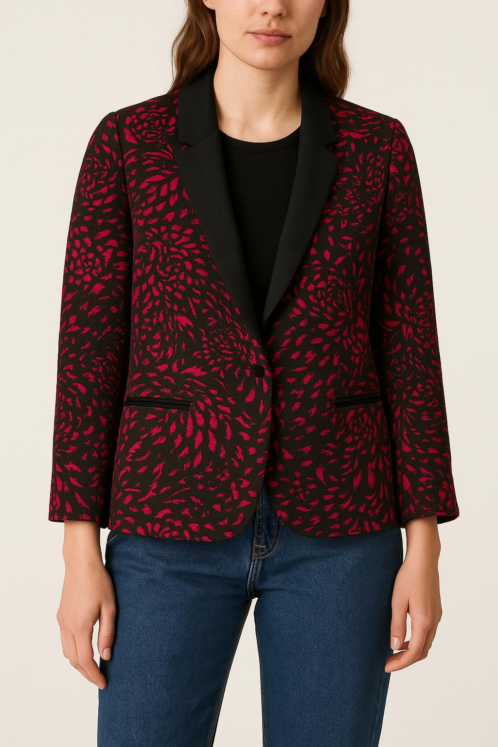 Blazer Noir et Rose - Taille S/36 de la marque IKKS | PARAD61010 - Vendu par Paradigme - Image 1