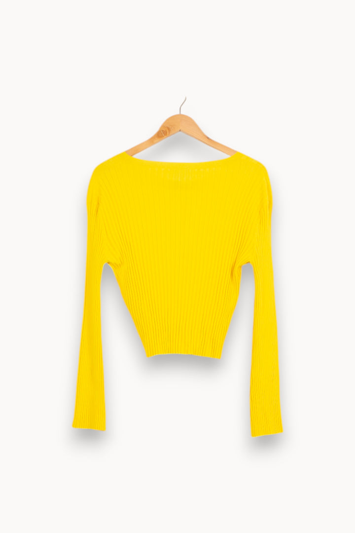 Pull Jaune - Taille S/36 de la marque Bérénice | PARAD61021 - Vendu par Paradigme - Image 4