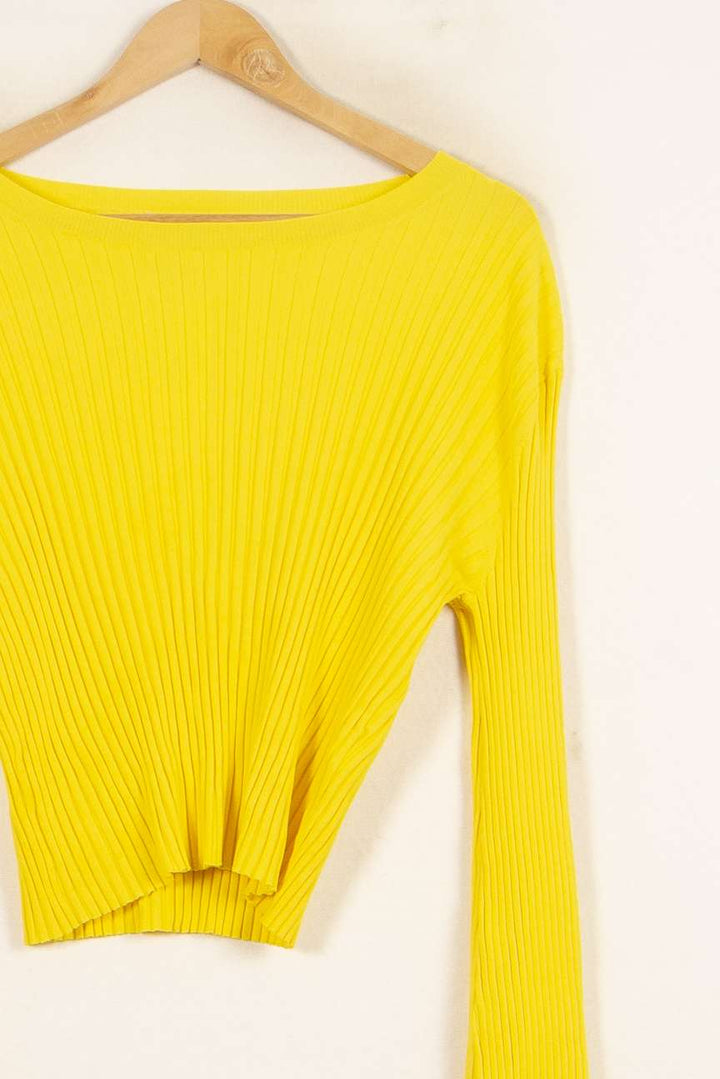Pull Jaune - Taille S/36 de la marque Bérénice | PARAD61021 - Vendu par Paradigme - Image 3