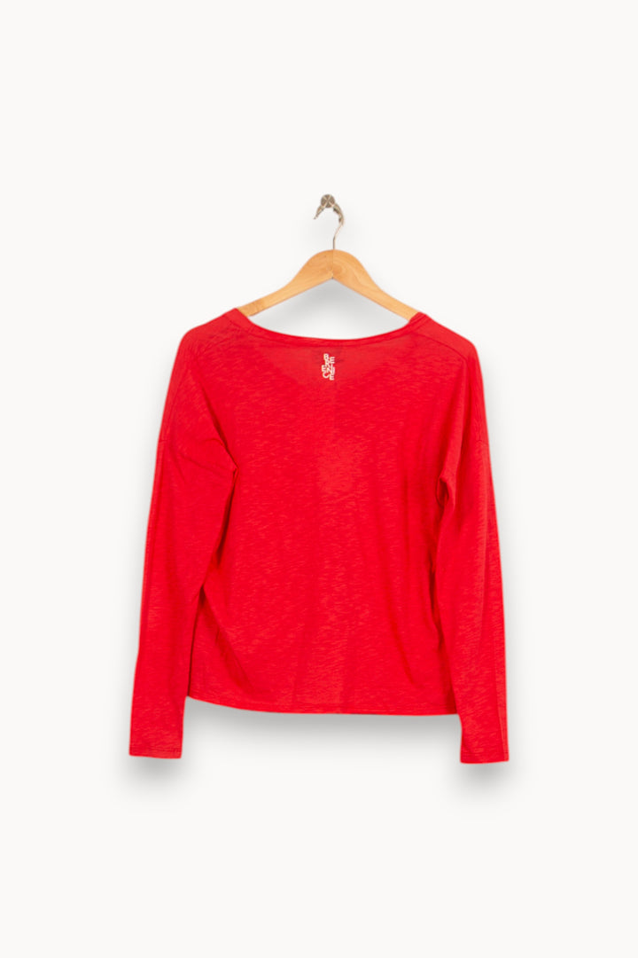 T-shirt Manches Longues Rouge - Taille S/36 de la marque Bérénice | PARAD61027 - Vendu par Paradigme - Image 4
