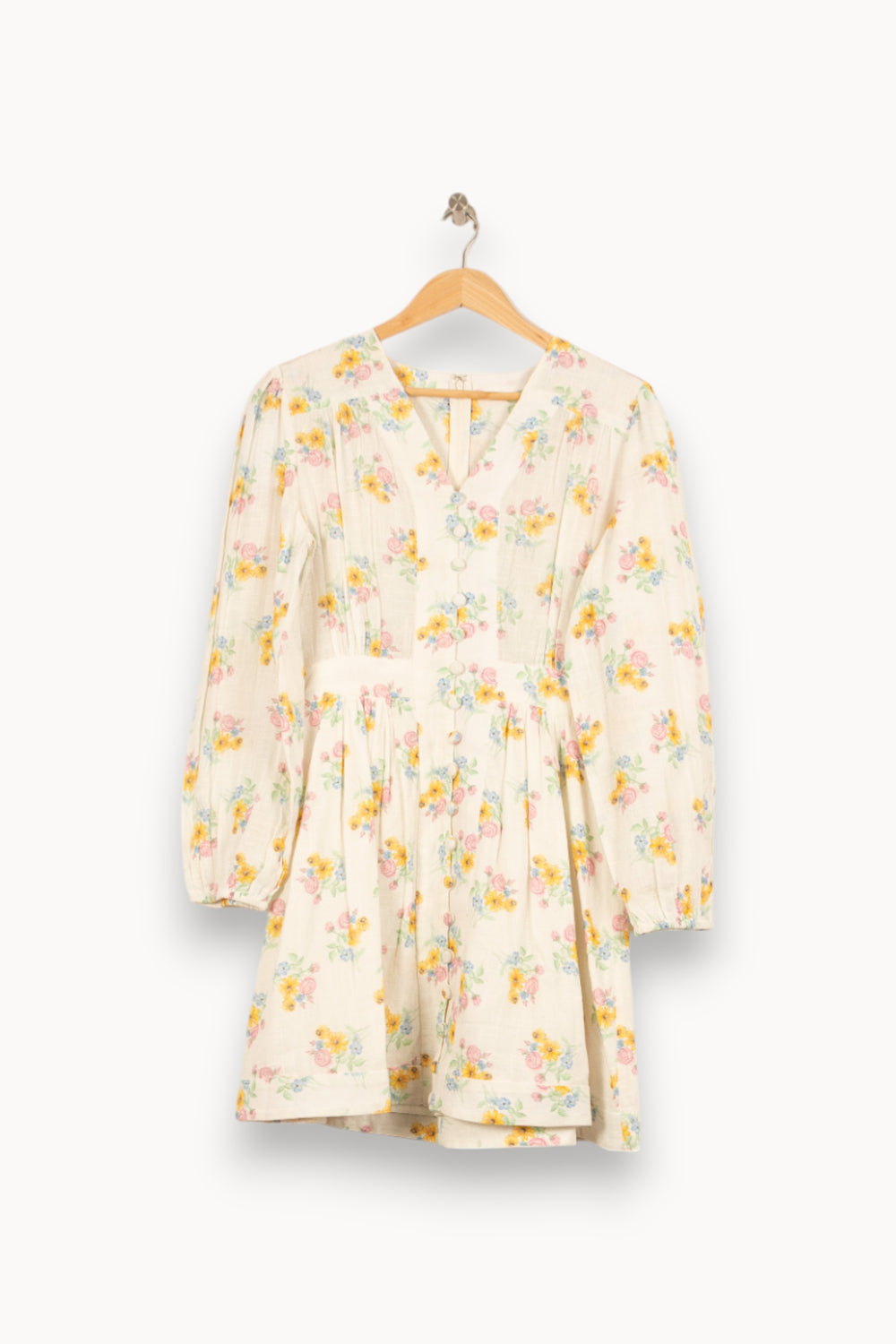 Robe Courte Blanche et Multicolore - Taille S/36 de la marque Bérénice | PARAD61030 - Vendu par Paradigme - Image 2