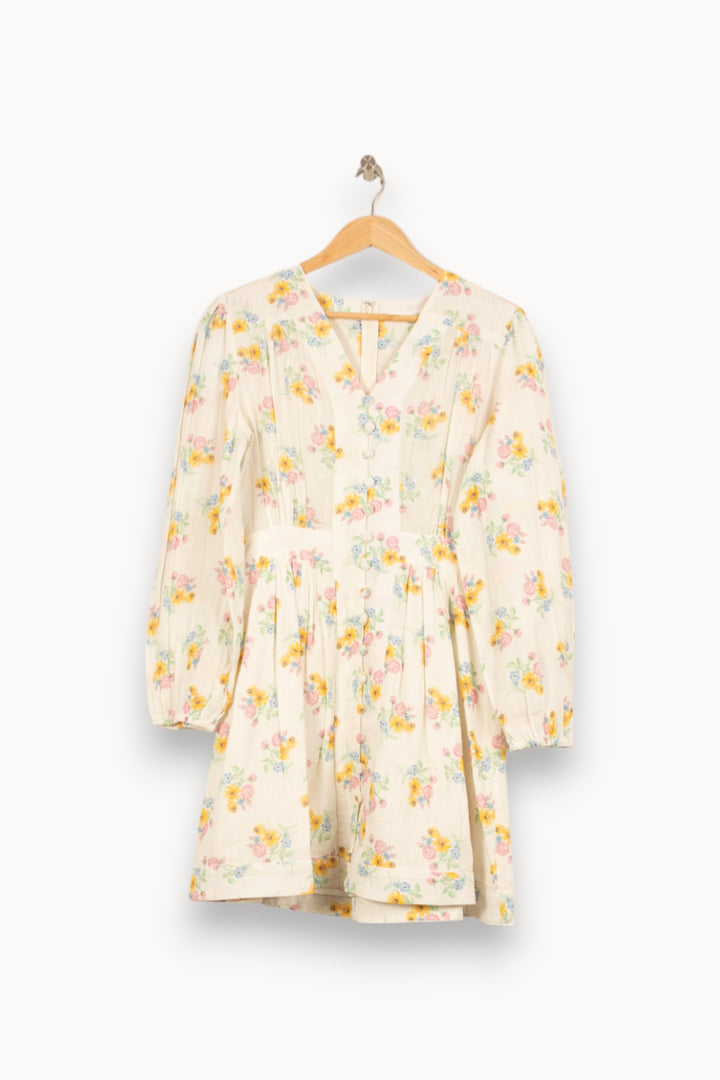 Robe Courte Blanche et Multicolore - Taille S/36 de la marque Bérénice | PARAD61030 - Vendu par Paradigme - Image 2
