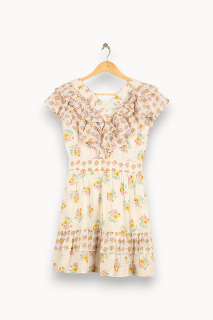 Robe Courte Blanche et Multicolore - Taille S/36 de la marque Bérénice | PARAD61034 - Vendu par Paradigme - Image 4