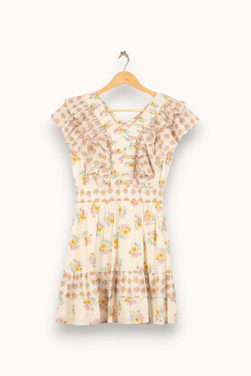 Robe Courte Blanche et Multicolore - Taille S/36 de la marque Bérénice | PARAD61034 - Vendu par Paradigme - Image 2