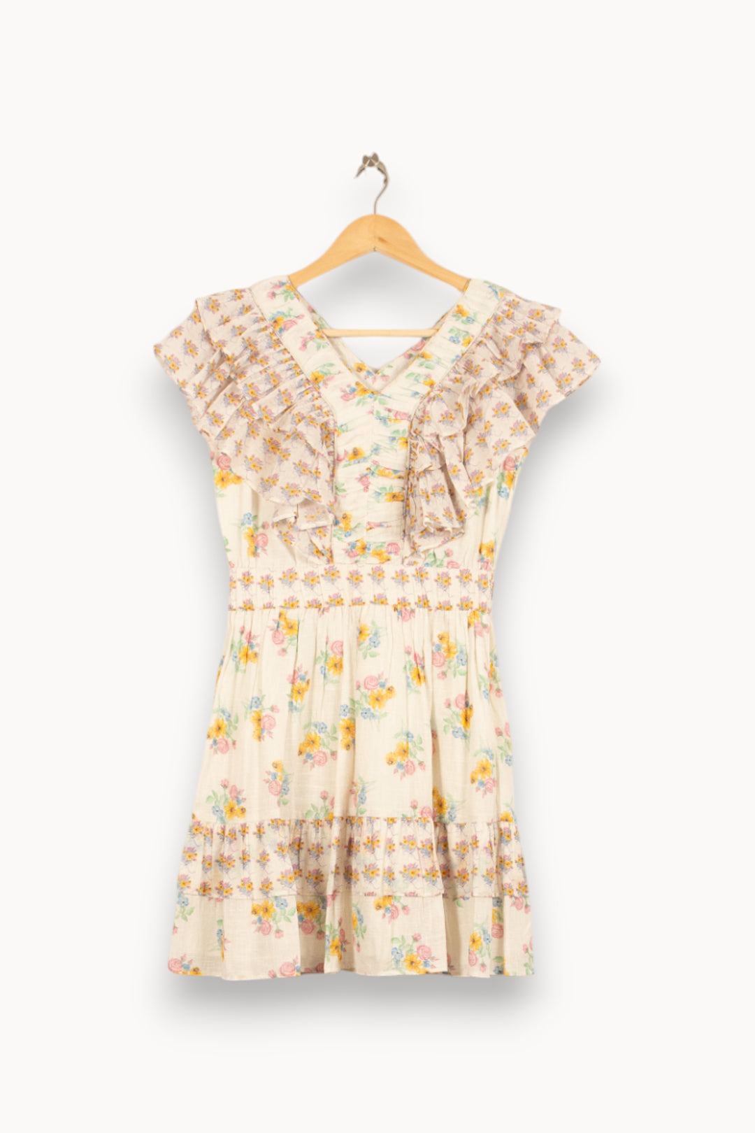 Robe Courte Blanche et Multicolore - Taille S/36 de la marque Bérénice | PARAD61034 - Vendu par Paradigme - Image 2