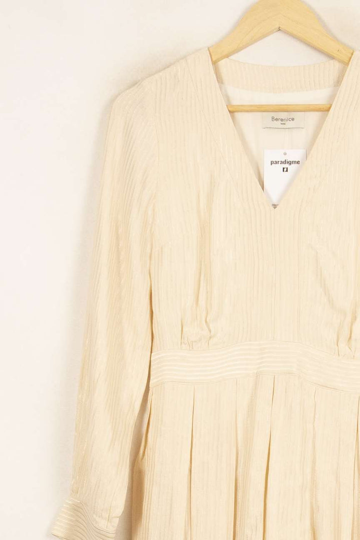Robe Courte Beige - Taille S/36 de la marque Bérénice | PARAD61038 - Vendu par Paradigme - Image 3