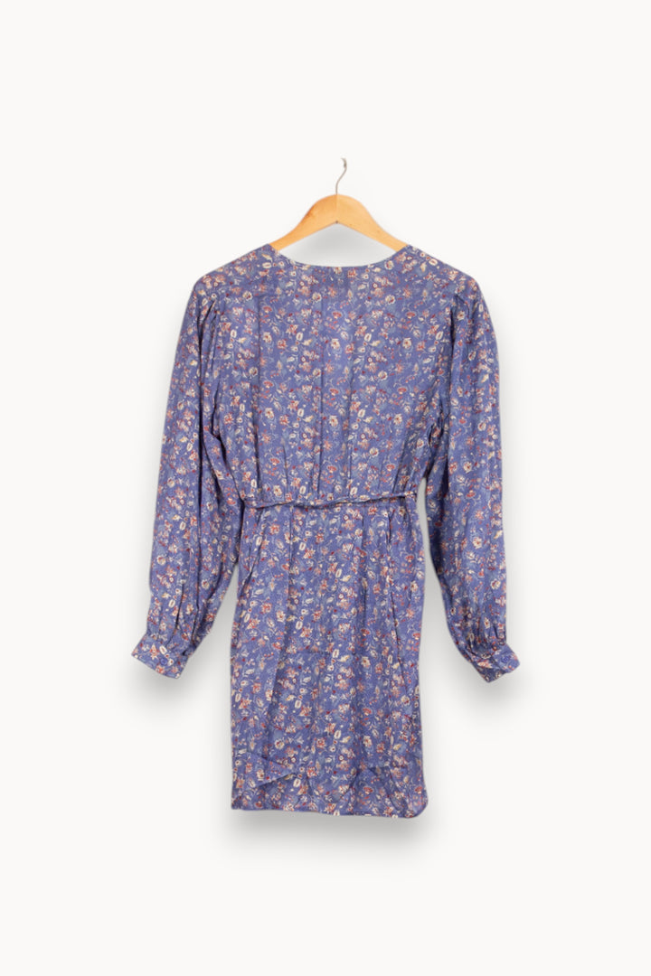 Robe Portefeuille Bleue - Taille S/36 de la marque Bérénice | PARAD61045 - Vendu par Paradigme - Image 4