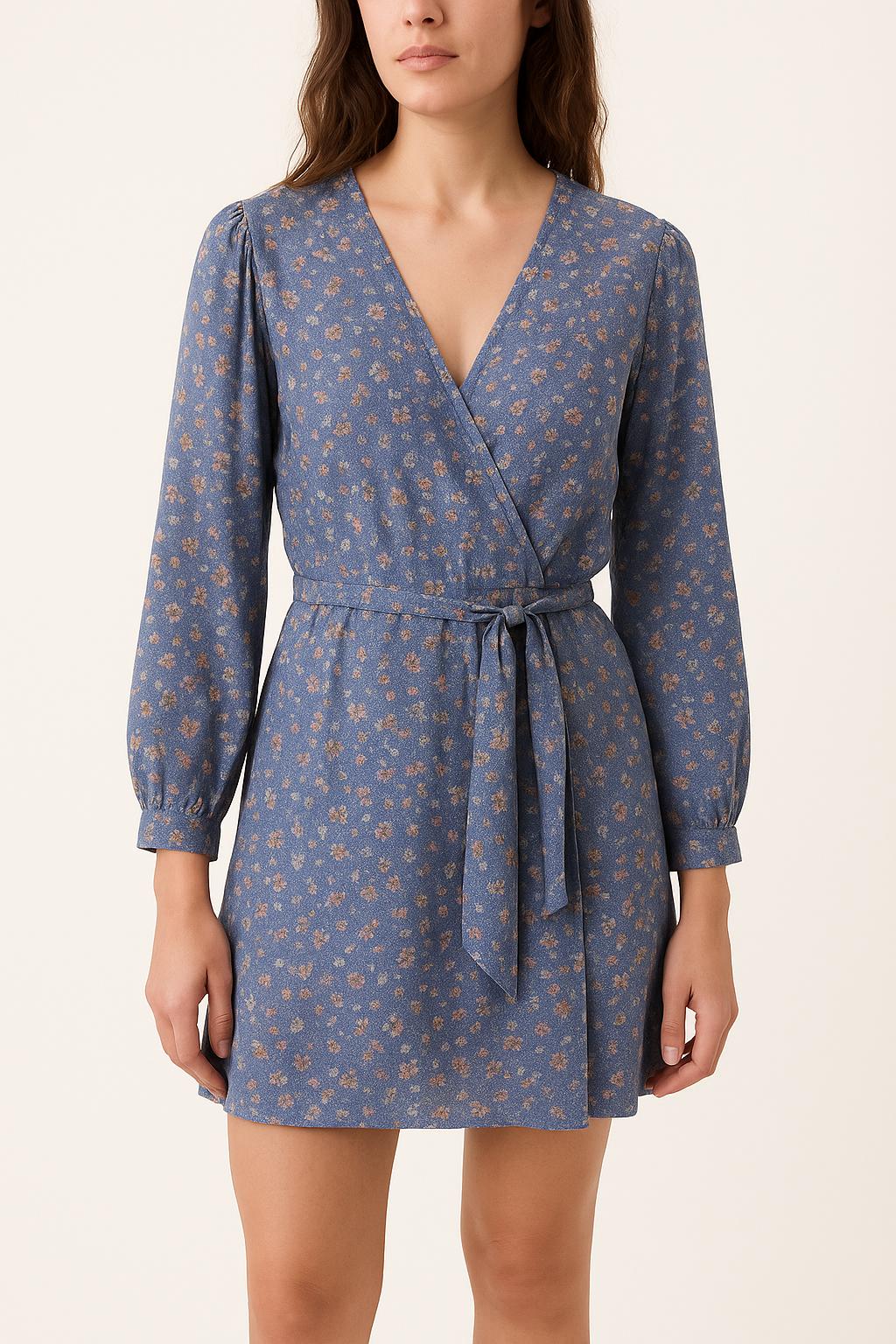 Robe Portefeuille Bleue - Taille S/36 de la marque Bérénice | PARAD61045 - Vendu par Paradigme - Image 1