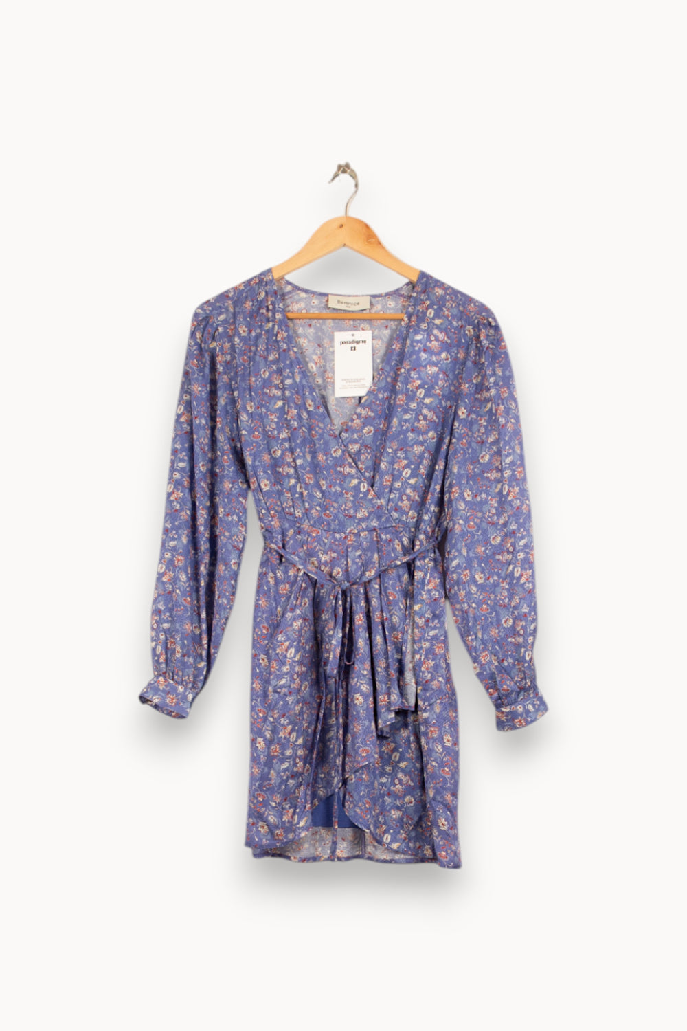 Robe Portefeuille Bleue - Taille S/36 de la marque Bérénice | PARAD61045 - Vendu par Paradigme - Image 2