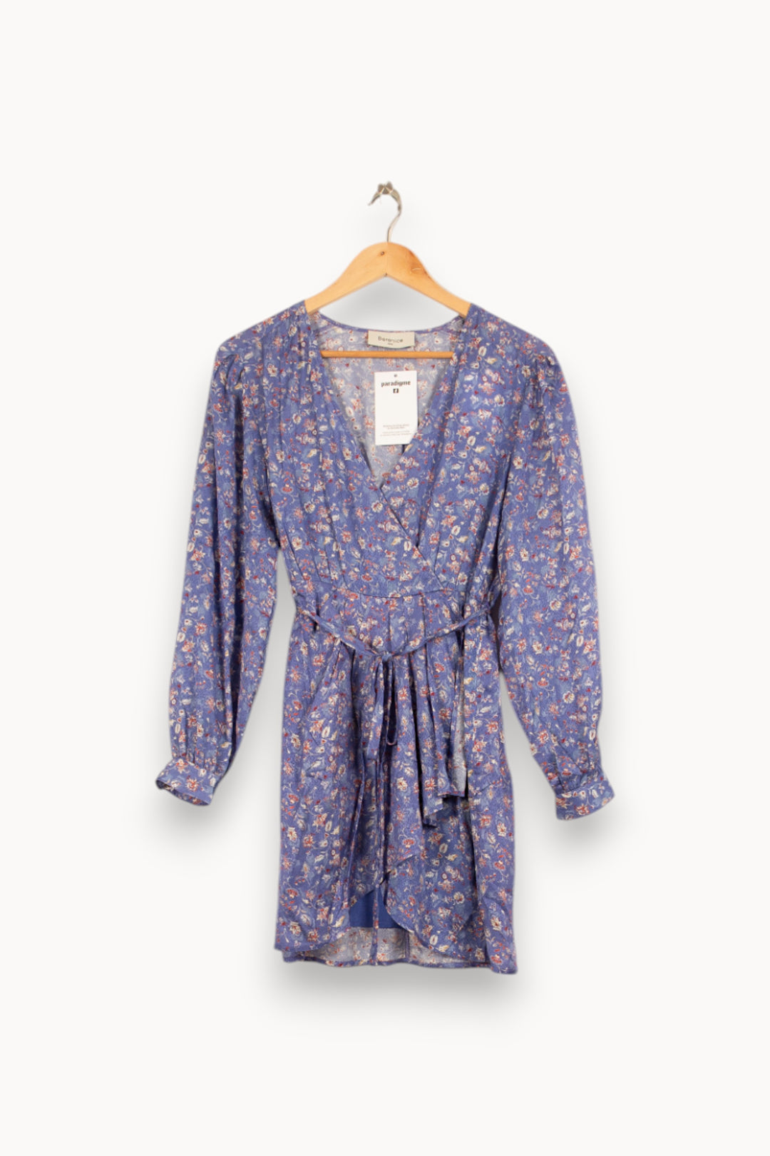 Robe Portefeuille Bleue - Taille S/36 de la marque Bérénice | PARAD61045 - Vendu par Paradigme - Image 2