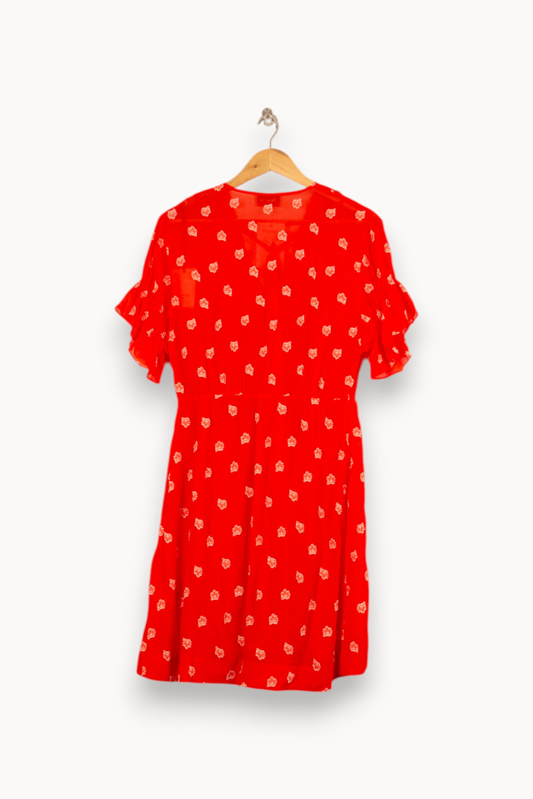 Robe Portefeuille Rouge et Blanche - Taille S/36 de la marque Bérénice | PARAD61047 - Vendu par Paradigme - Image 3
