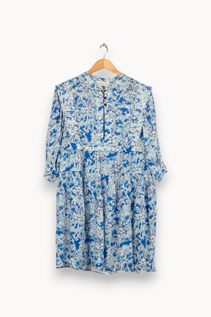 Robe Courte Bleue et Blanche - Taille S/36 de la marque Bérénice | PARAD61049 - Vendu par Paradigme - Image 2