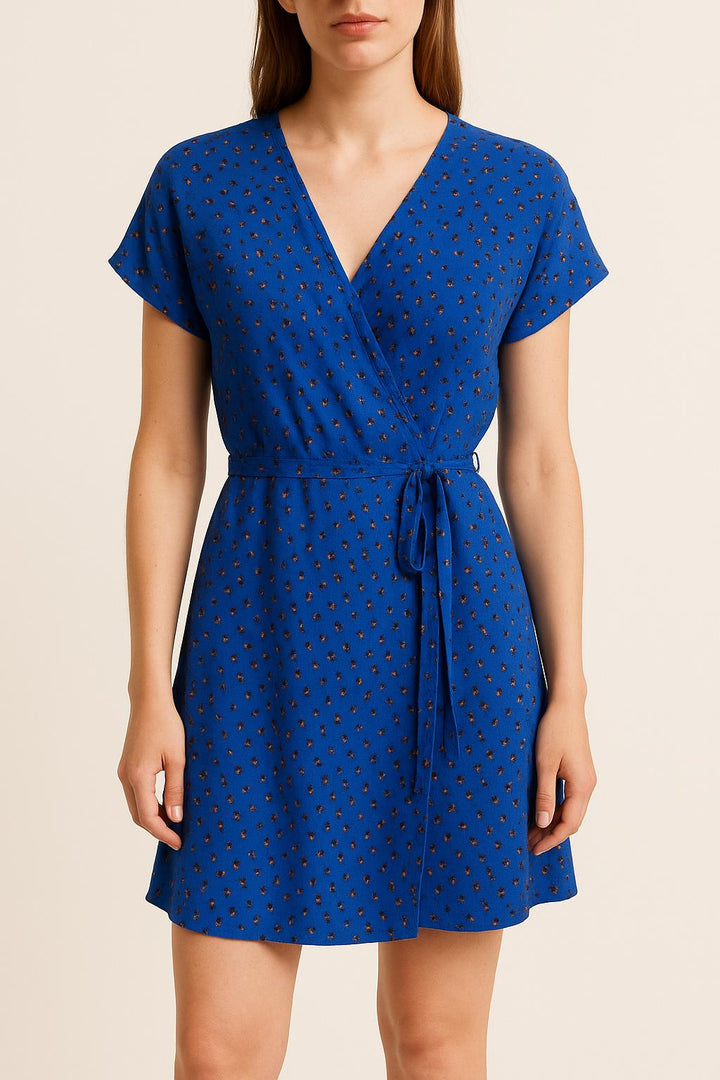 Robe Portefeuille Bleue - Taille S/36 de la marque Bérénice | PARAD61051 - Vendu par Paradigme - Image 1