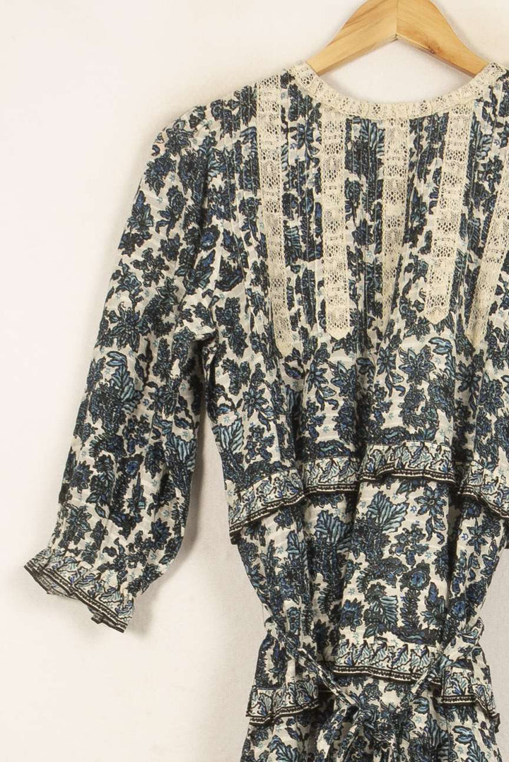 Robe Courte Bleue et Beige - Taille S/36 de la marque Bérénice | PARAD61052 - Vendu par Paradigme - Image 3