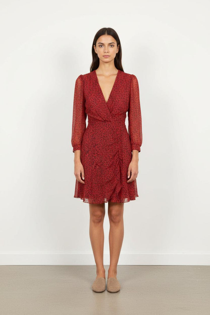 Robe Portefeuille Rouge - Taille S/36