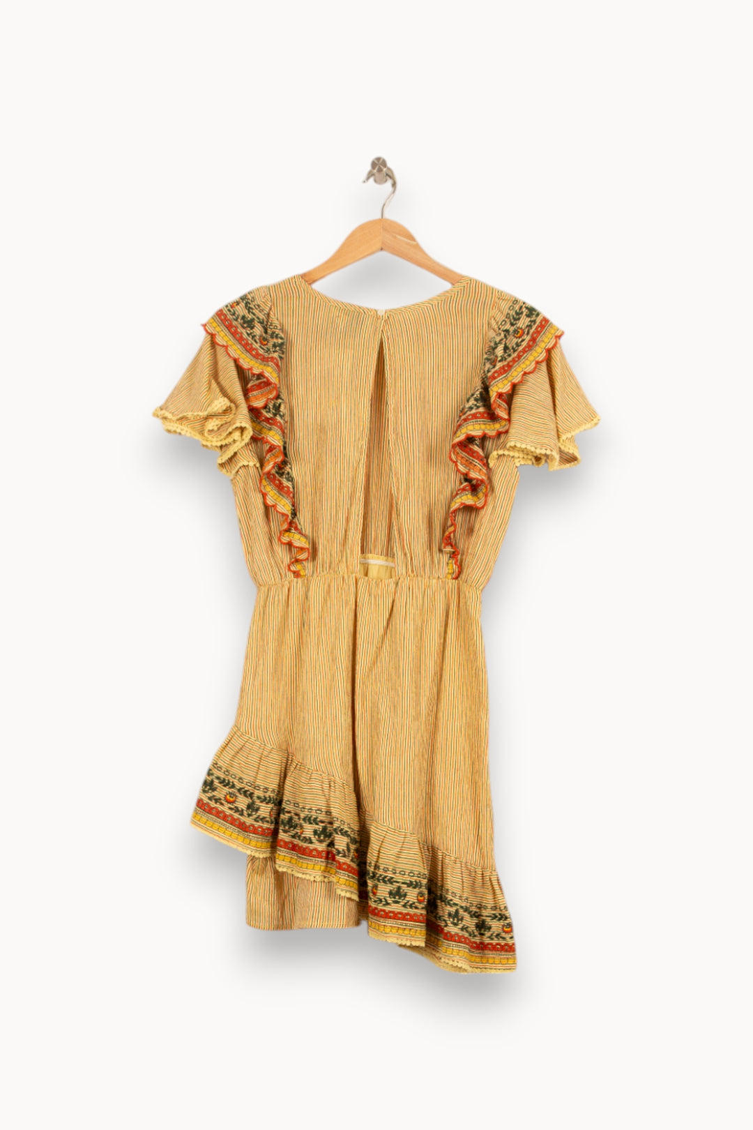Robe Volantée Jaune - Taille S/36 de la marque Bérénice | PARAD61059 - Vendu par Paradigme - Image 3