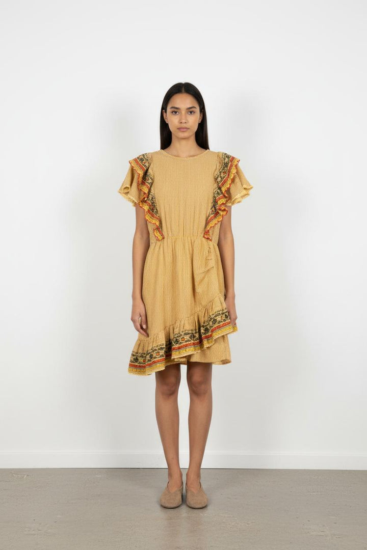 Robe Volantée Jaune - Taille S/36