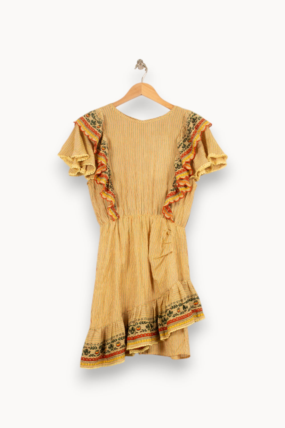 Robe Volantée Jaune - Taille S/36 de la marque Bérénice | PARAD61059 - Vendu par Paradigme - Image 4