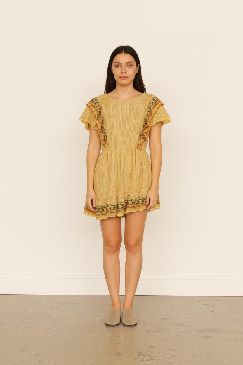 Robe Courte Jaune - Taille S/36