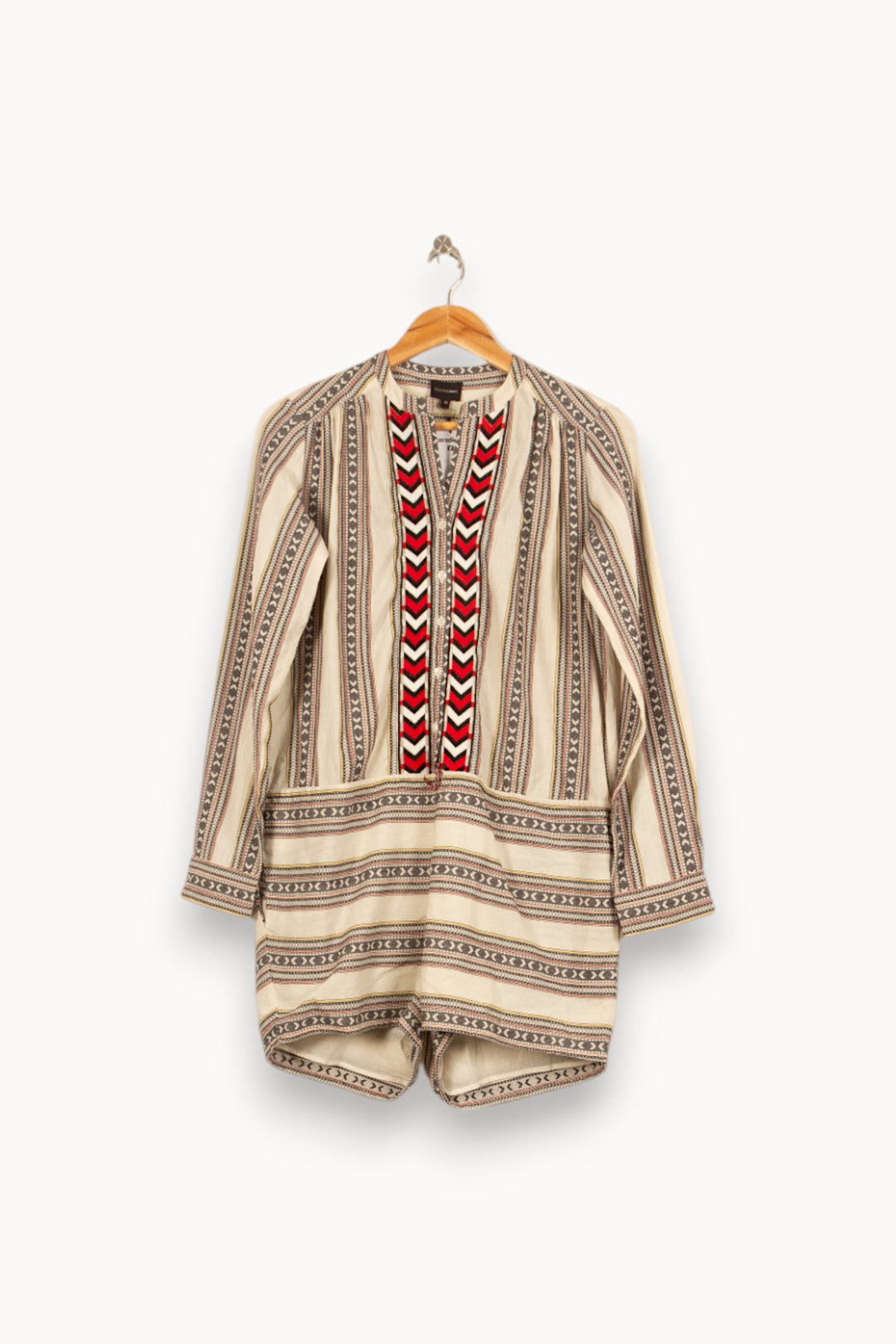 Combishort Écru et Bleu - Taille S/36 de la marque Bérénice | PARAD61062 - Vendu par Paradigme - Image 4
