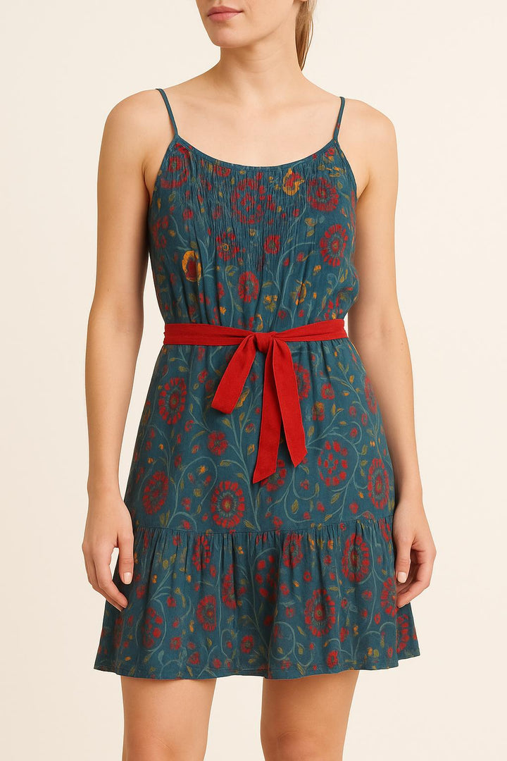 Robe Courte Bleu et Rouge - Taille S/36 de la marque Bérénice | PARAD61063 - Vendu par Paradigme - Image 1