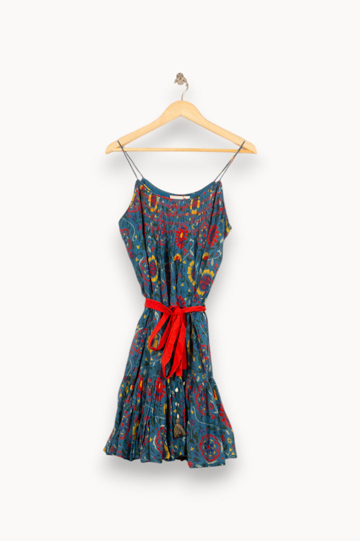 Robe Courte Bleu et Rouge - Taille S/36 de la marque Bérénice | PARAD61063 - Vendu par Paradigme - Image 2