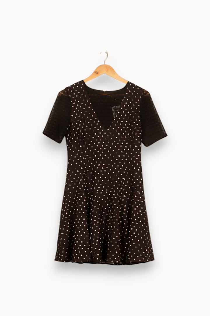 Robe Patineuse Noire à Pois Blancs - Taille S/36 de la marque Bérénice | PARAD61065 - Vendu par Paradigme - Image 4
