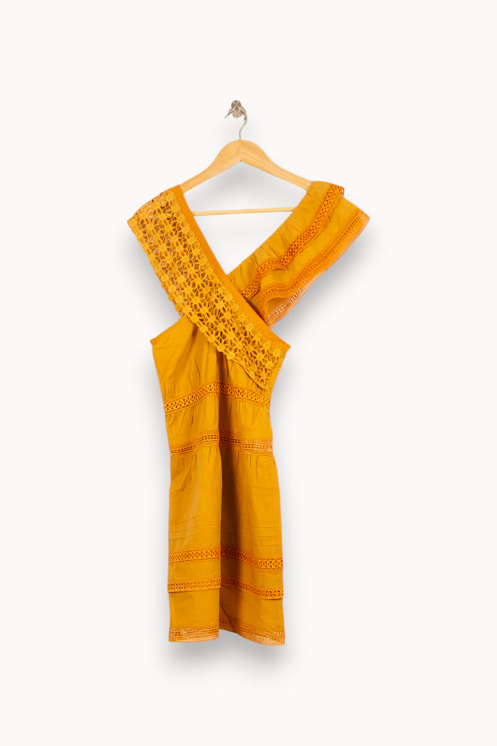 Robe Évasée Orange - Taille S/36 de la marque Bérénice | PARAD61066 - Vendu par Paradigme - Image 4