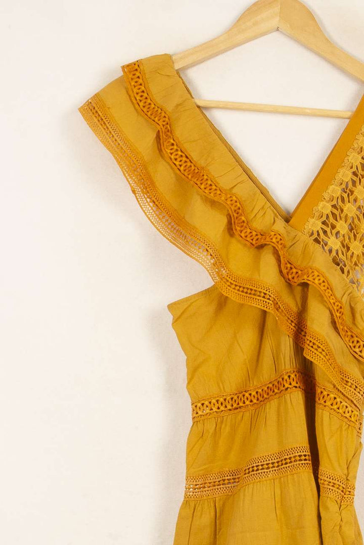 Robe Évasée Orange - Taille S/36 de la marque Bérénice | PARAD61066 - Vendu par Paradigme - Image 3