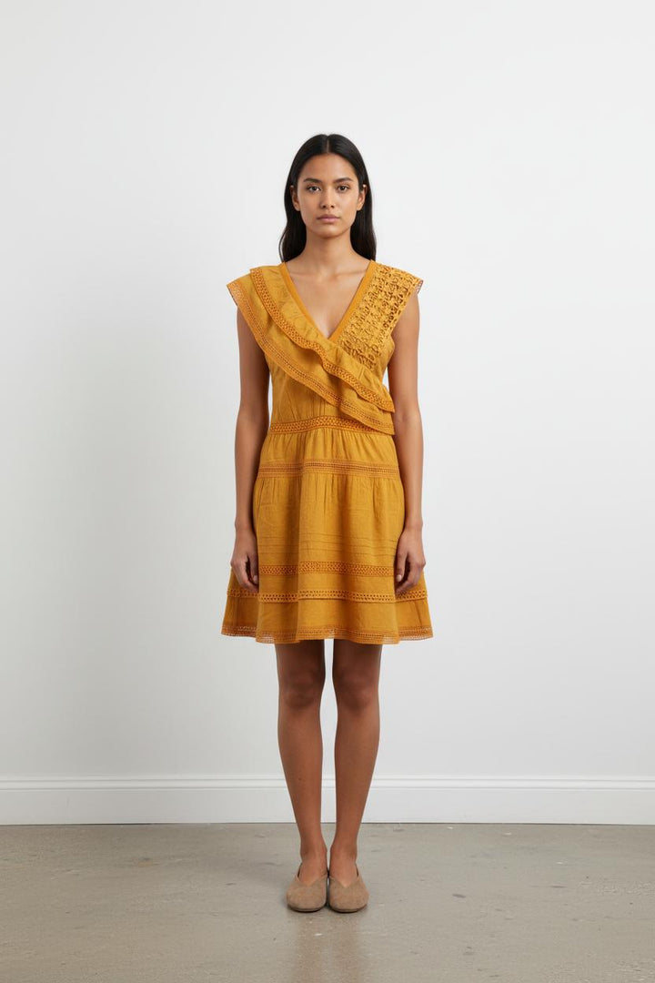 Robe Évasée Orange - Taille S/36