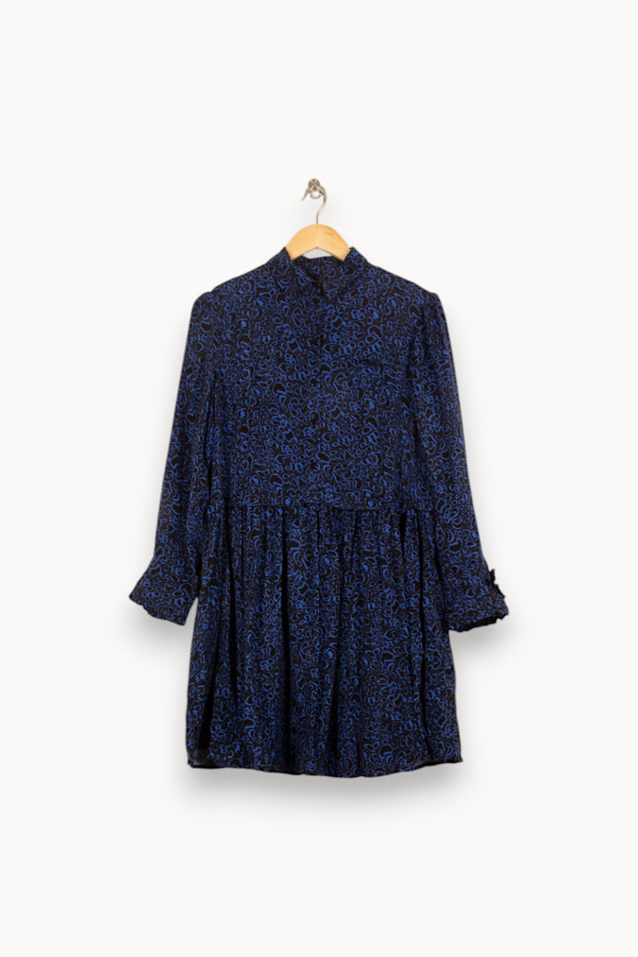 Robe Courte Bleue et Noire - Taille S/36 de la marque Bérénice | PARAD61068 - Vendu par Paradigme - Image 4
