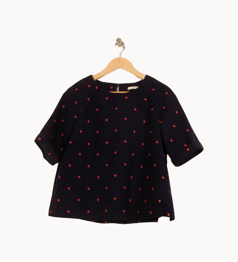 Blouse Bleue et Rouge - Taille M/38 de la marque FRNCH | PARAD61071 - Vendu par Paradigme - Image 2