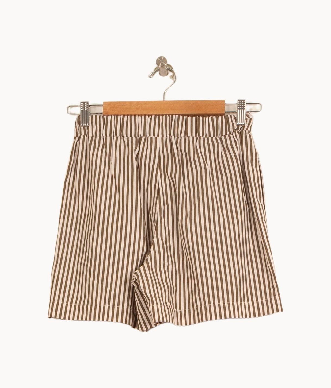 Short Rayé Marron et Blanc - Taille XS/34 de la marque Claudie Pierlot | PARAD61074 - Vendu par Paradigme - Image 4