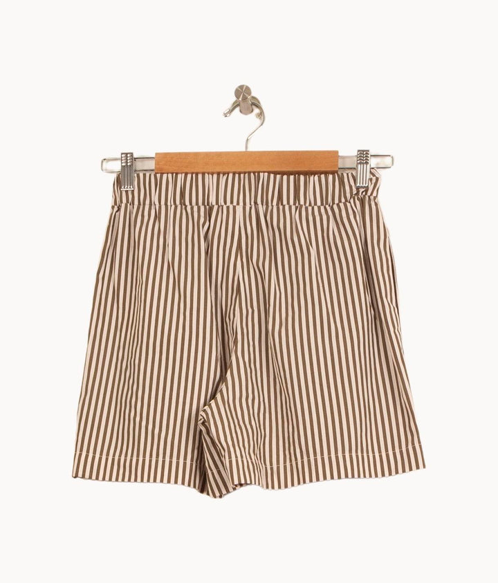 Short Rayé Marron et Blanc - Taille XS/34 de la marque Claudie Pierlot | PARAD61074 - Vendu par Paradigme - Image 4