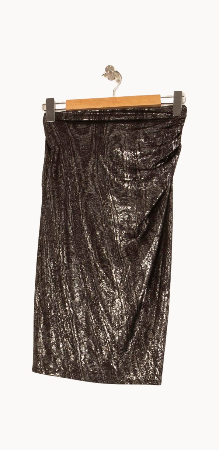 Jupe Drapée Grise - Taille XS/34 de la marque ba&sh | PARAD61076 - Vendu par Paradigme - Image 4
