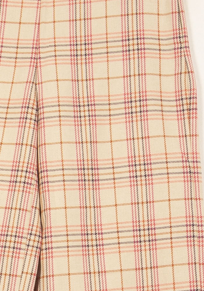 Pantalon À Carreaux Beige et Rose - Taille M/38 de la marque Imprevu | PARAD61092 - Vendu par Paradigme - Image 3