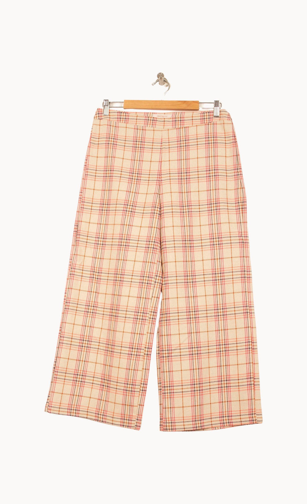 Pantalon À Carreaux Beige et Rose - Taille M/38 de la marque Imprevu | PARAD61092 - Vendu par Paradigme - Image 2