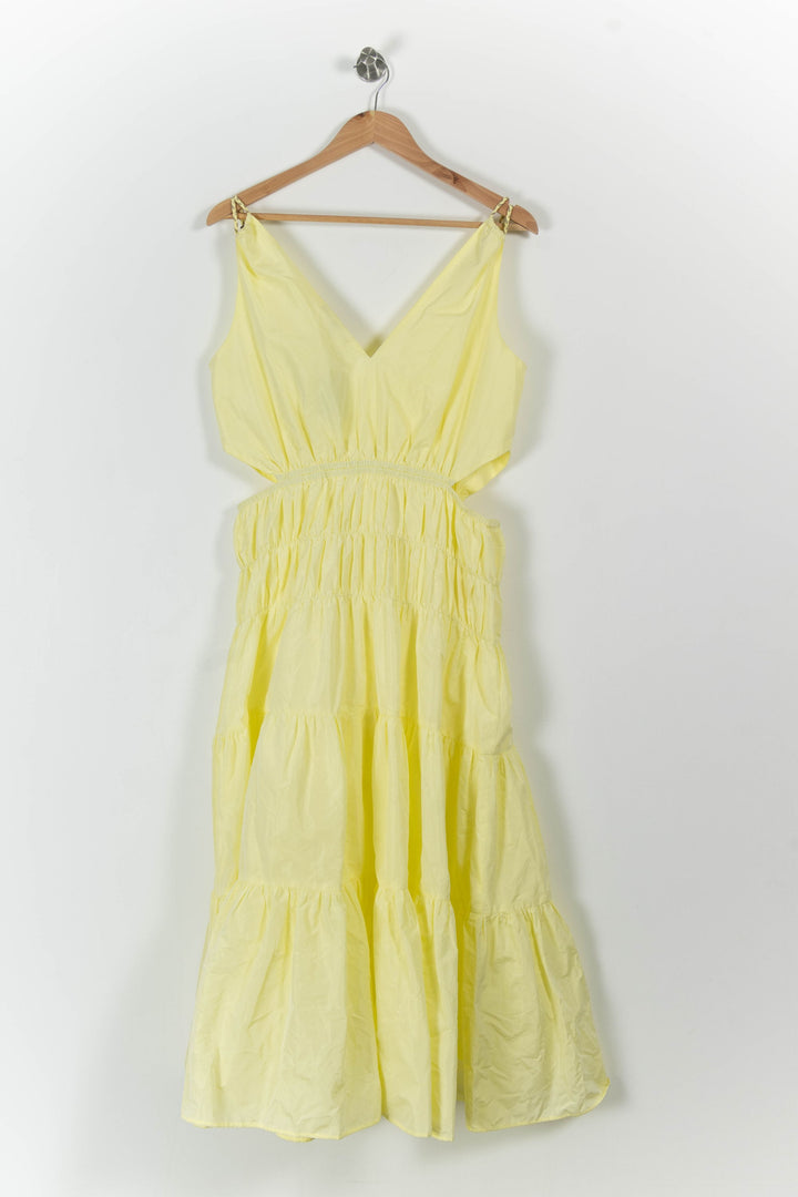 Robe Longue Jaune - Taille XL/42 de la marque Maje | PARAD61094 - Vendu par Paradigme - Image 4