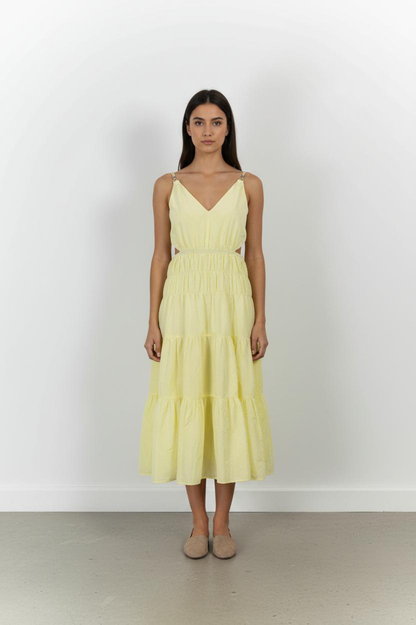 Robe Longue Jaune - Taille XL/42 de la marque Maje | PARAD61094 - Vendu par Paradigme - Image 1