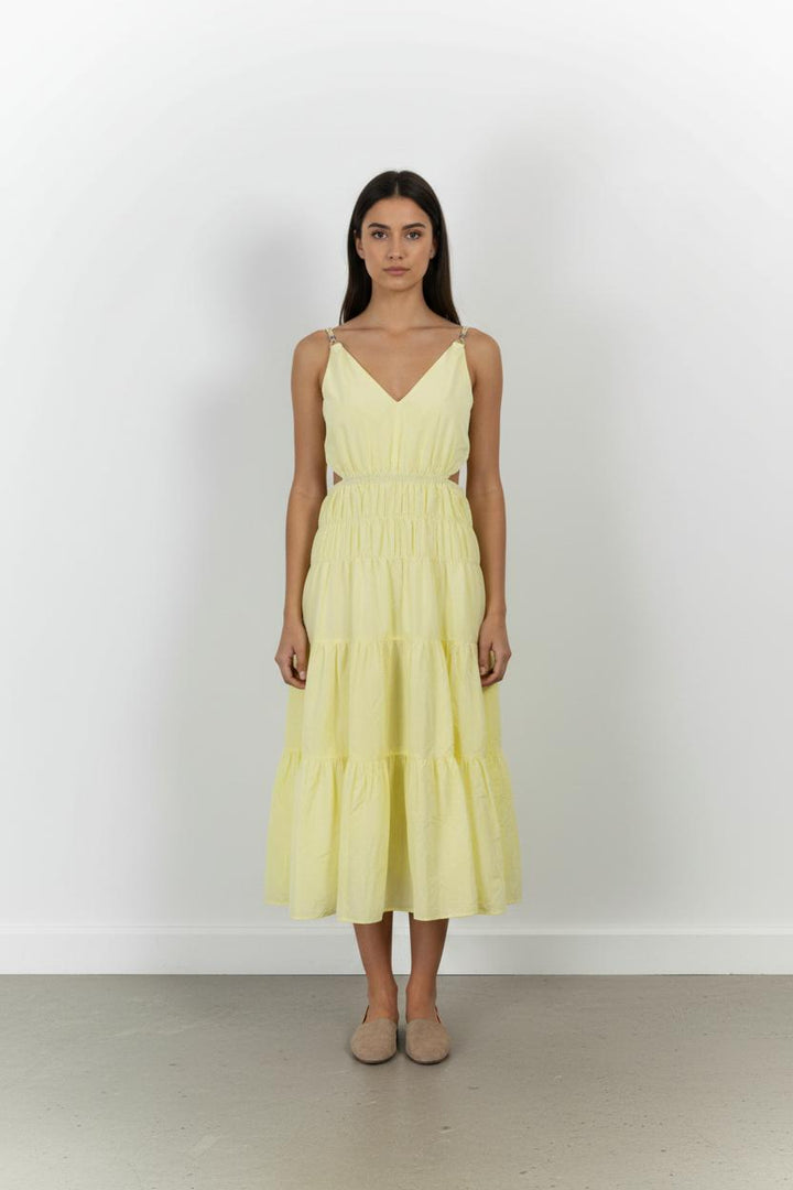 Robe Longue Jaune - Taille XL/42 de la marque Maje | PARAD61094 - Vendu par Paradigme - Image 1