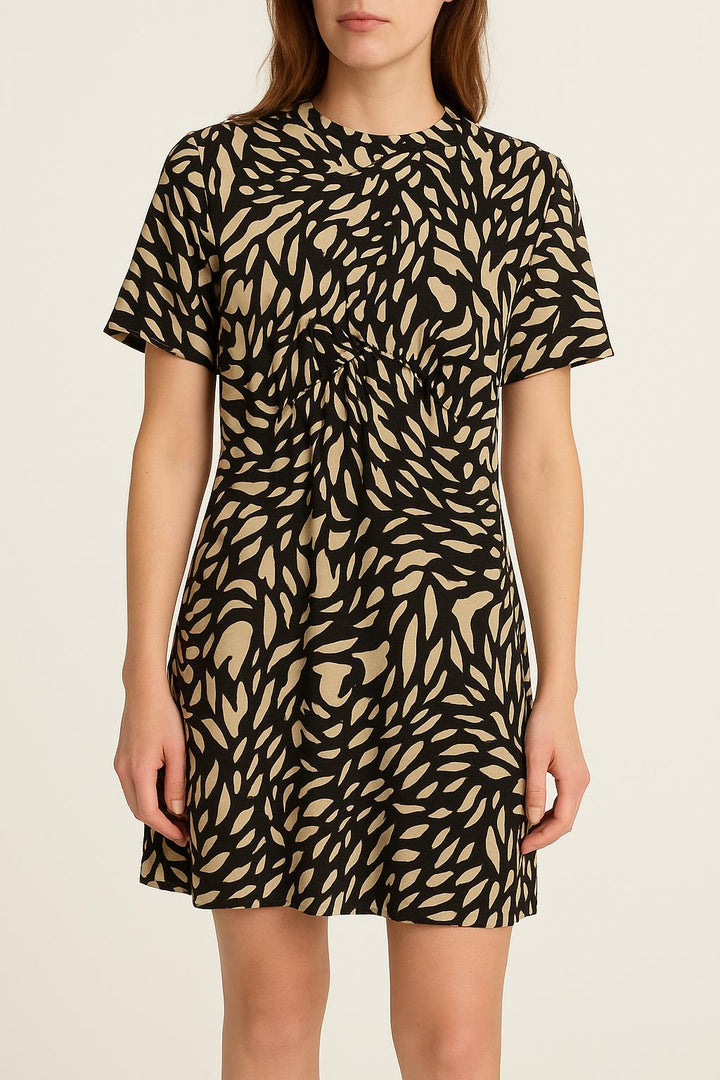 Robe Courte Noire et Beige - Taille S/36 de la marque ba&sh | PARAD61099 - Vendu par Paradigme - Image 1