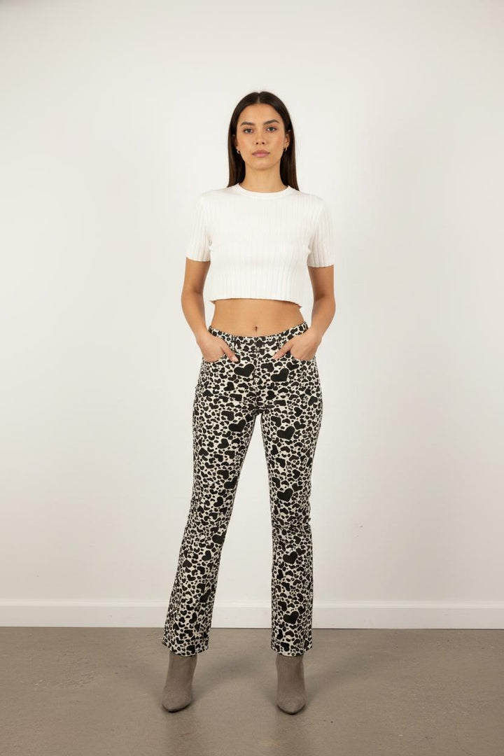 Pantalon Noir et Blanc - Taille XS/34