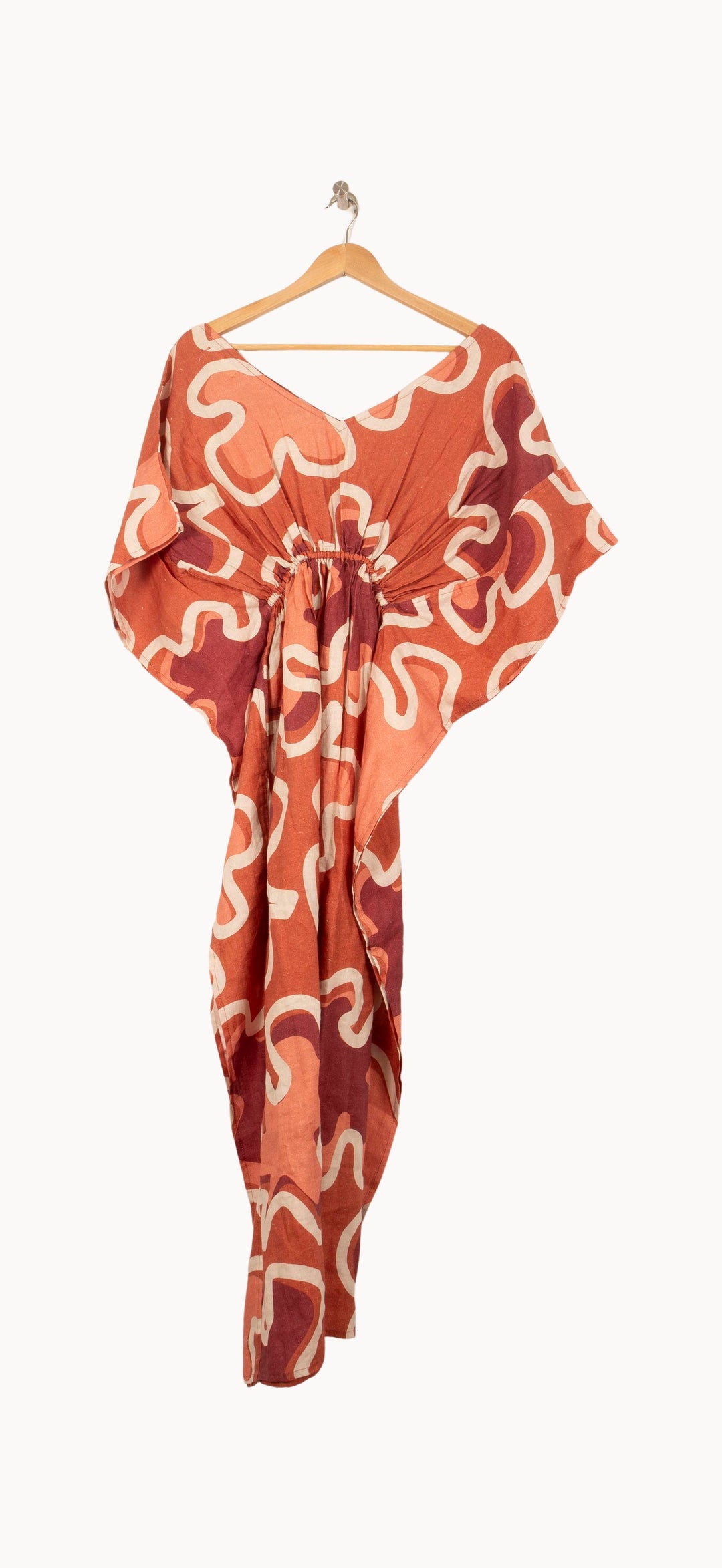 Robe Longue Orange et Blanc - Taille S/36 de la marque Heimstone | PARAD61105 - Vendu par Paradigme - Image 4