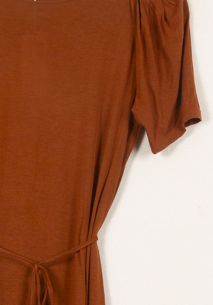 Robe Midi Marron - Taille XS/34 de la marque Vanessa Bruno | PARAD61107 - Vendu par Paradigme - Image 3