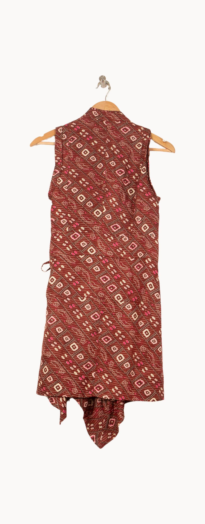Robe Imprimée Bordeaux - Taille XS/34 de la marque Isabel Marant | PARAD61108 - Vendu par Paradigme - Image 4