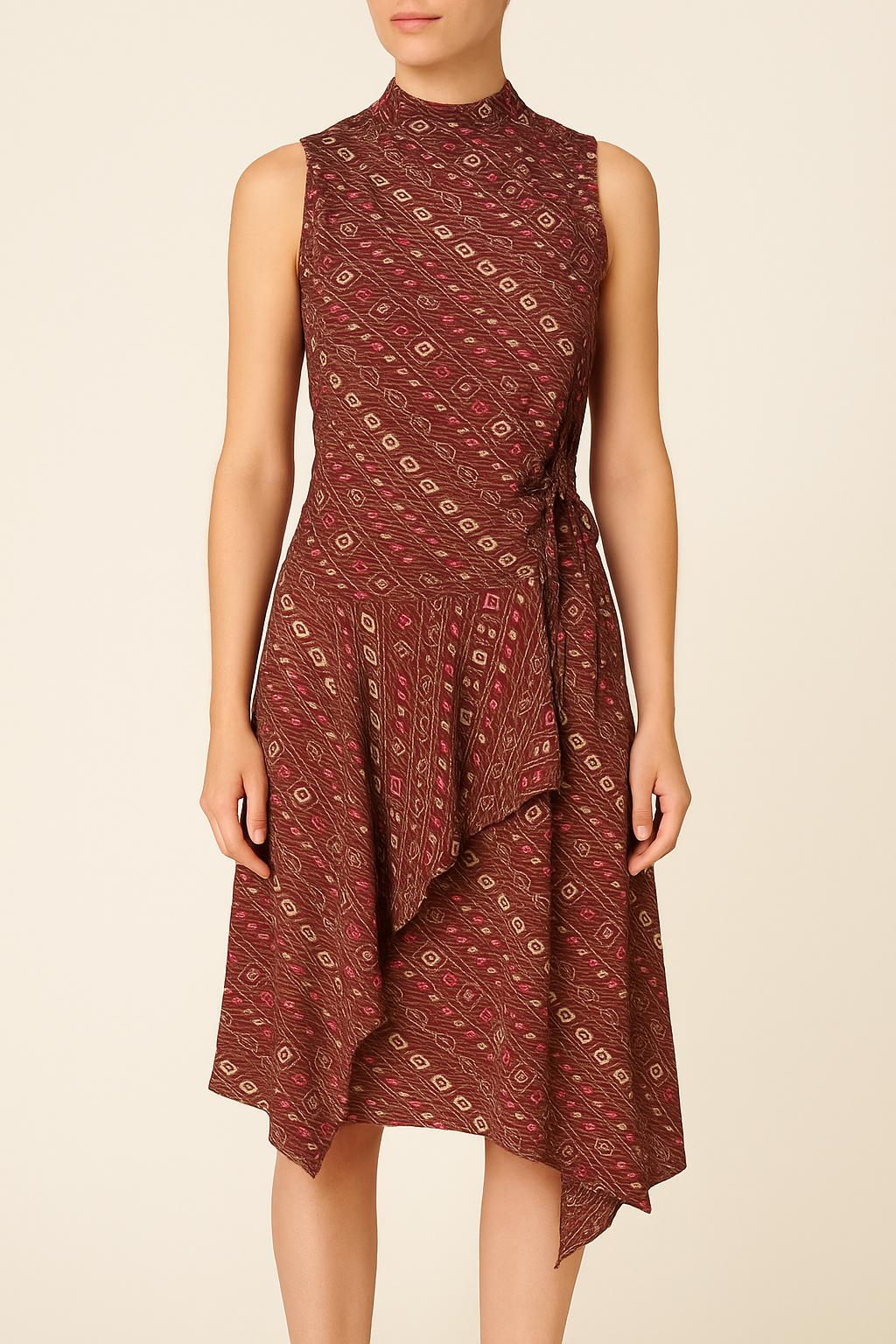 Robe Imprimée Bordeaux - Taille XS/34 de la marque Isabel Marant | PARAD61108 - Vendu par Paradigme - Image 1